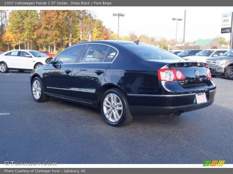 Deep Black / Pure Beige 2007 Volkswagen Passat 2.0T Sedan