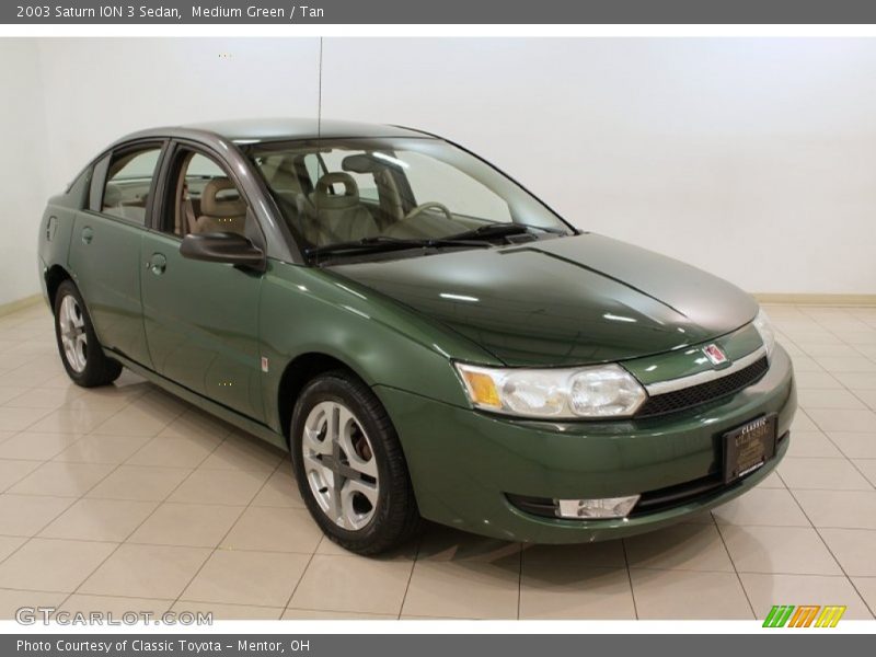 Medium Green / Tan 2003 Saturn ION 3 Sedan