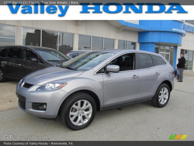 True Silver Metallic / Black 2008 Mazda CX-7 Sport