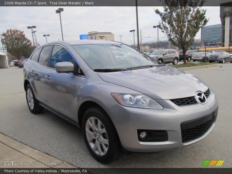 True Silver Metallic / Black 2008 Mazda CX-7 Sport