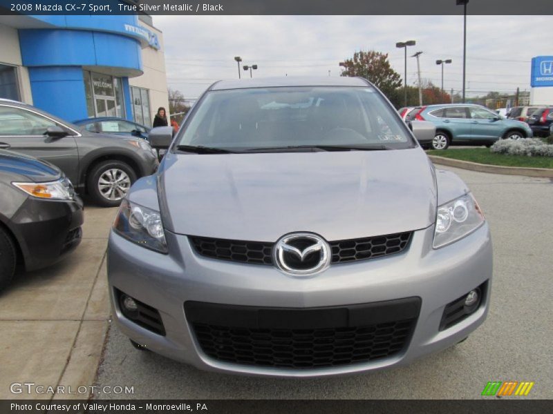 True Silver Metallic / Black 2008 Mazda CX-7 Sport