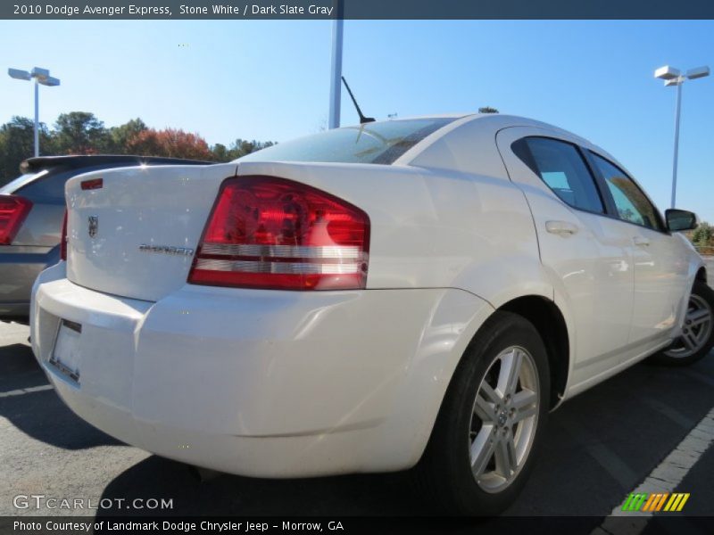 Stone White / Dark Slate Gray 2010 Dodge Avenger Express