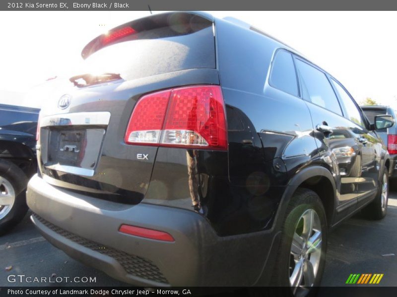 Ebony Black / Black 2012 Kia Sorento EX