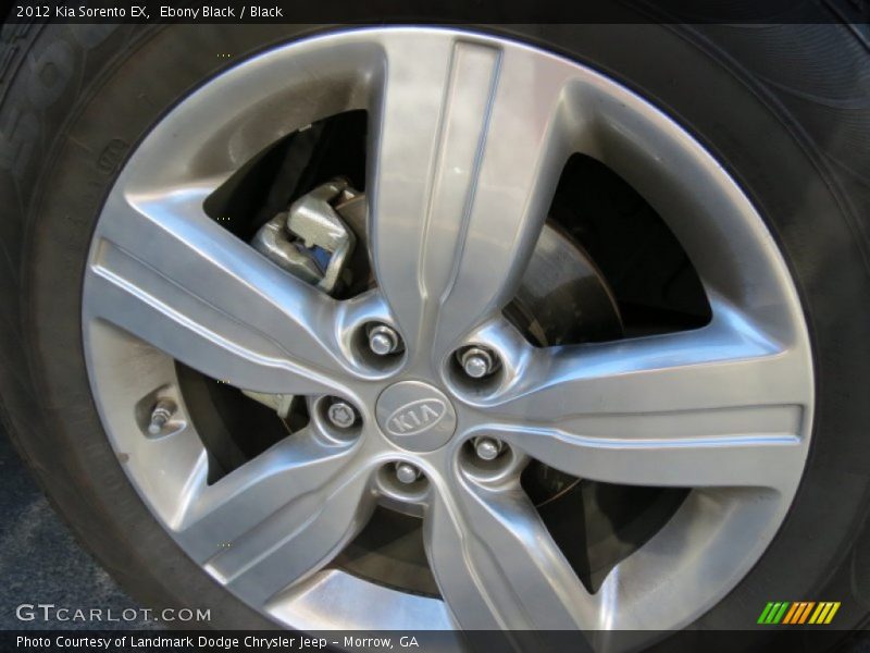 Ebony Black / Black 2012 Kia Sorento EX