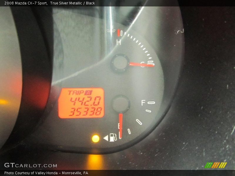 True Silver Metallic / Black 2008 Mazda CX-7 Sport