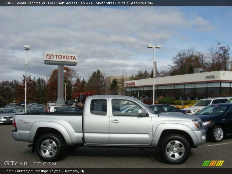 Silver Streak Mica / Graphite Gray 2009 Toyota Tacoma V6 TRD Sport Access Cab 4x4