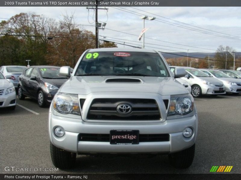 Silver Streak Mica / Graphite Gray 2009 Toyota Tacoma V6 TRD Sport Access Cab 4x4