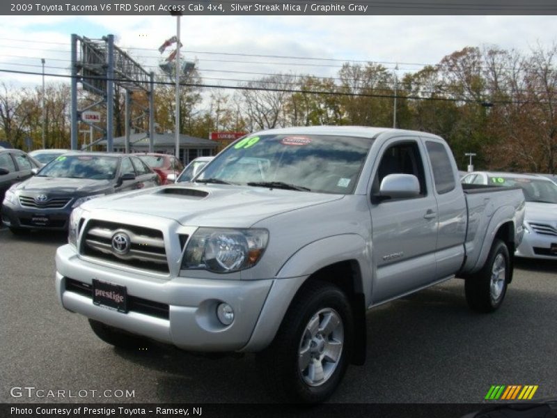 Silver Streak Mica / Graphite Gray 2009 Toyota Tacoma V6 TRD Sport Access Cab 4x4
