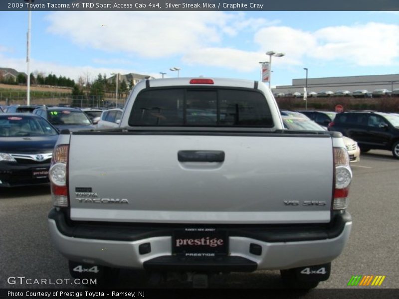 Silver Streak Mica / Graphite Gray 2009 Toyota Tacoma V6 TRD Sport Access Cab 4x4
