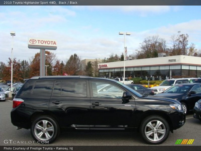 Black / Black 2010 Toyota Highlander Sport 4WD