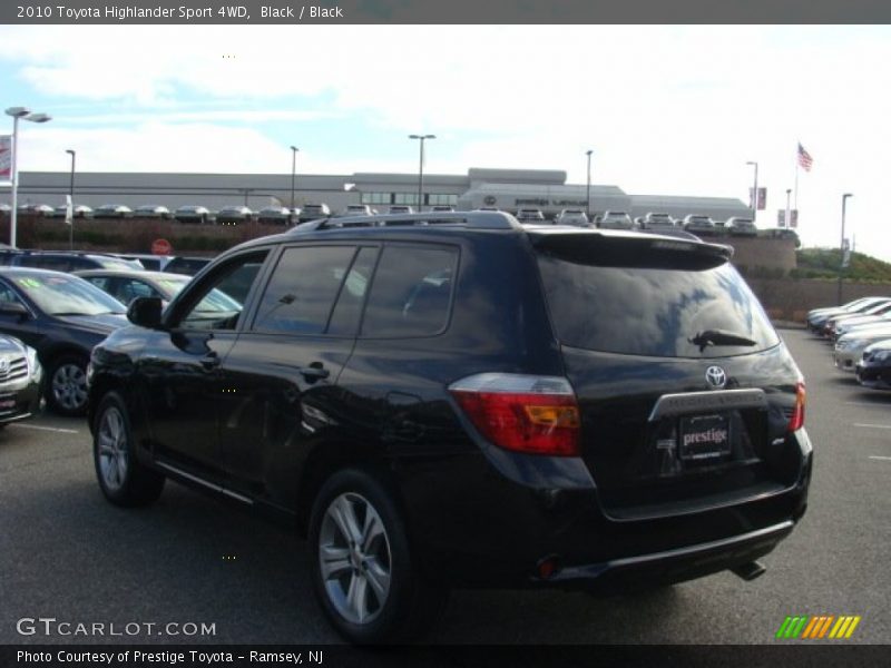 Black / Black 2010 Toyota Highlander Sport 4WD