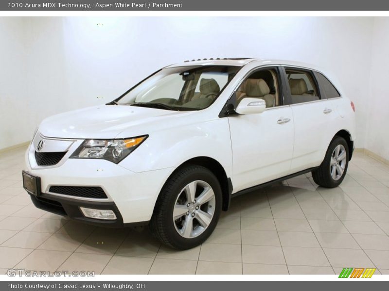 Aspen White Pearl / Parchment 2010 Acura MDX Technology