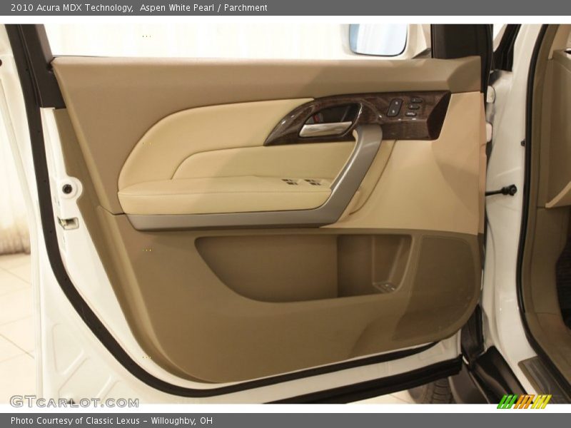 Aspen White Pearl / Parchment 2010 Acura MDX Technology