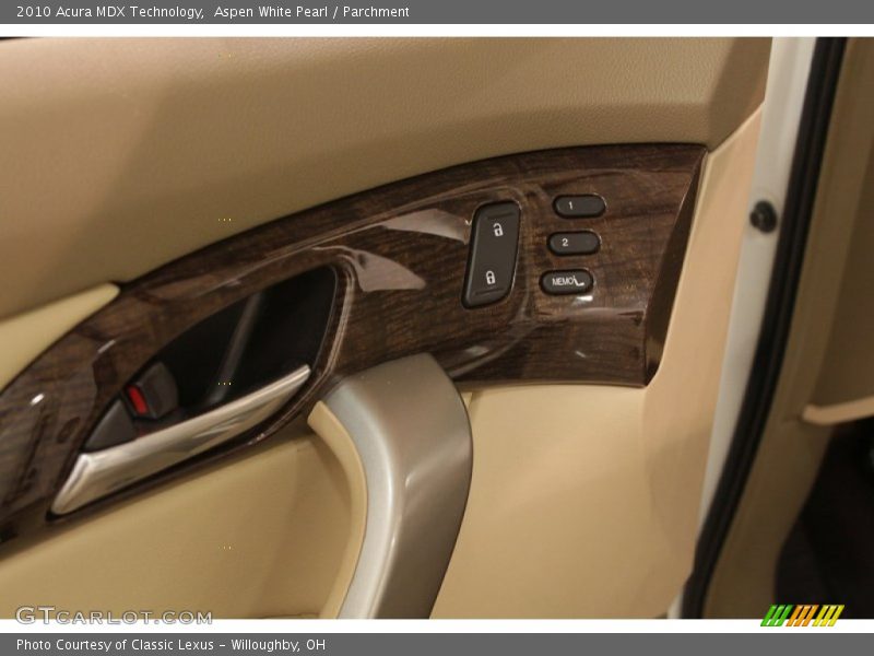 Aspen White Pearl / Parchment 2010 Acura MDX Technology