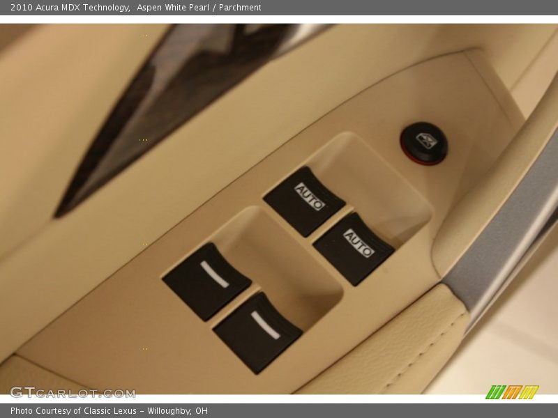 Aspen White Pearl / Parchment 2010 Acura MDX Technology