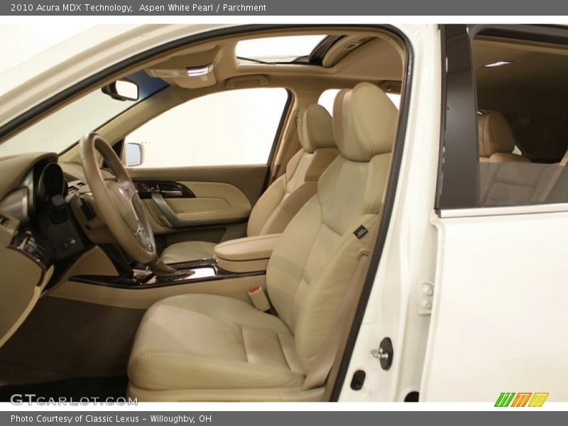 Aspen White Pearl / Parchment 2010 Acura MDX Technology