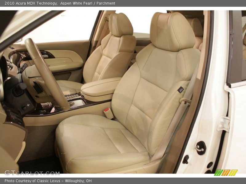 Aspen White Pearl / Parchment 2010 Acura MDX Technology