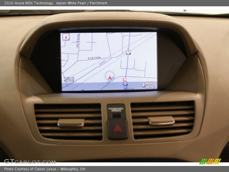 Aspen White Pearl / Parchment 2010 Acura MDX Technology