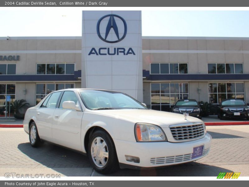 Cotillion White / Dark Gray 2004 Cadillac DeVille Sedan