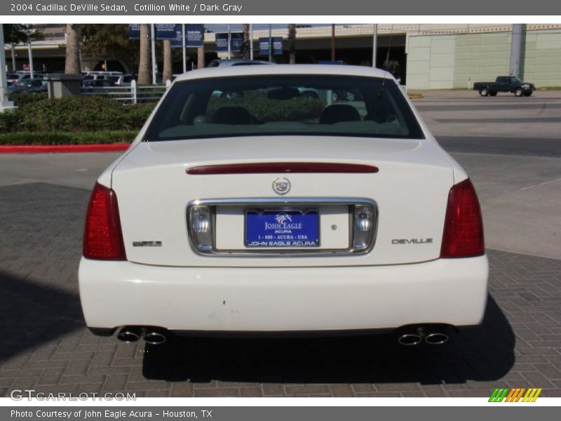Cotillion White / Dark Gray 2004 Cadillac DeVille Sedan