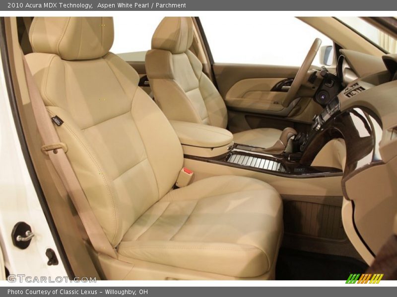 Aspen White Pearl / Parchment 2010 Acura MDX Technology