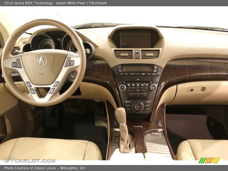 Aspen White Pearl / Parchment 2010 Acura MDX Technology