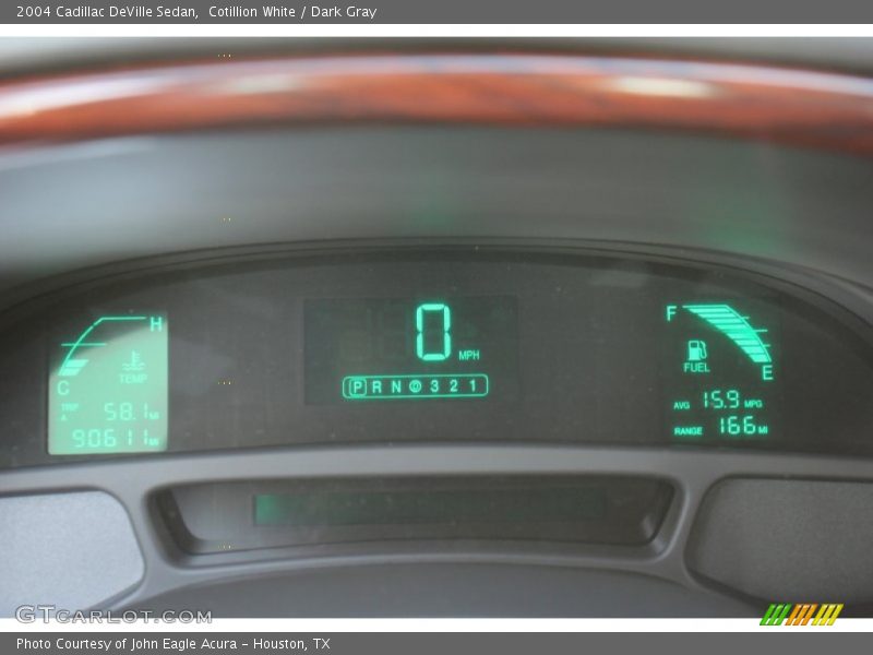 Cotillion White / Dark Gray 2004 Cadillac DeVille Sedan