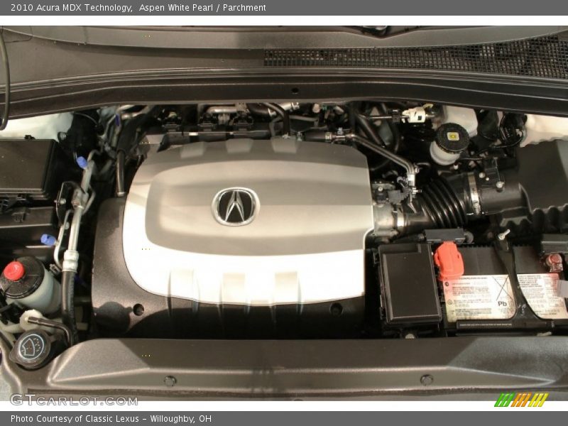 Aspen White Pearl / Parchment 2010 Acura MDX Technology