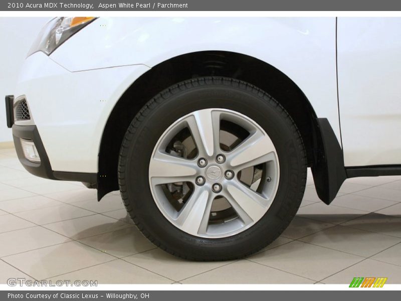 Aspen White Pearl / Parchment 2010 Acura MDX Technology