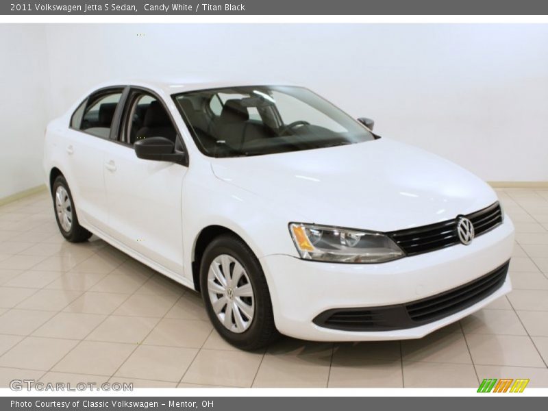 Candy White / Titan Black 2011 Volkswagen Jetta S Sedan