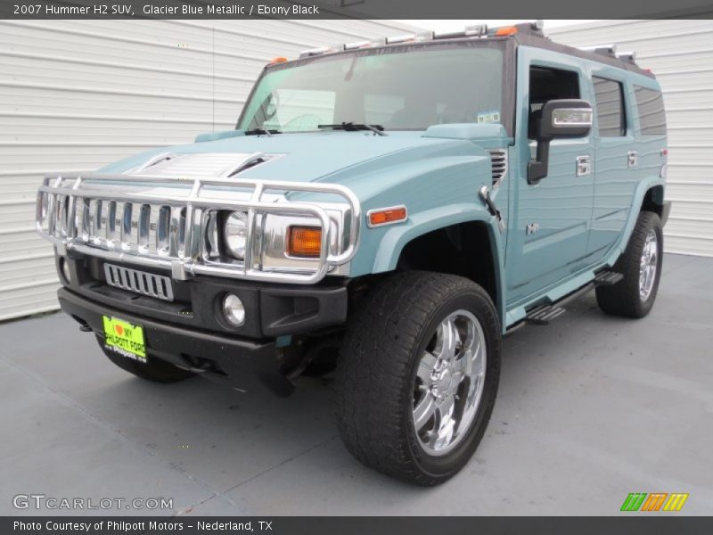 Glacier Blue Metallic / Ebony Black 2007 Hummer H2 SUV