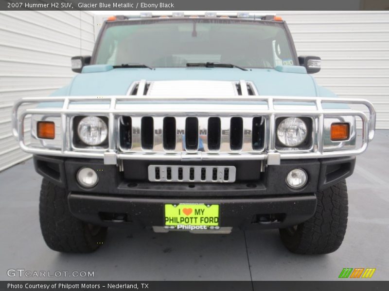 Glacier Blue Metallic / Ebony Black 2007 Hummer H2 SUV