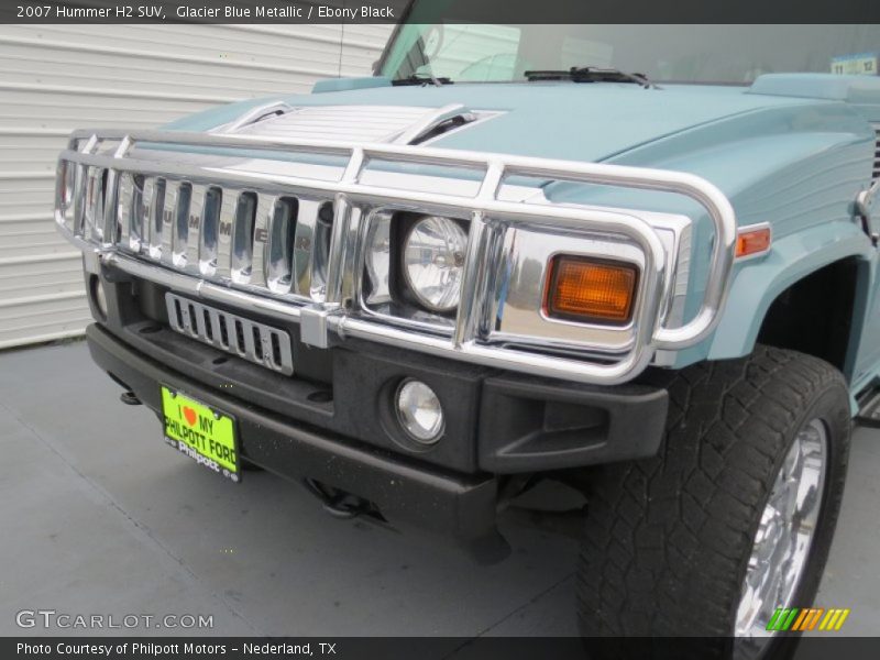 Glacier Blue Metallic / Ebony Black 2007 Hummer H2 SUV