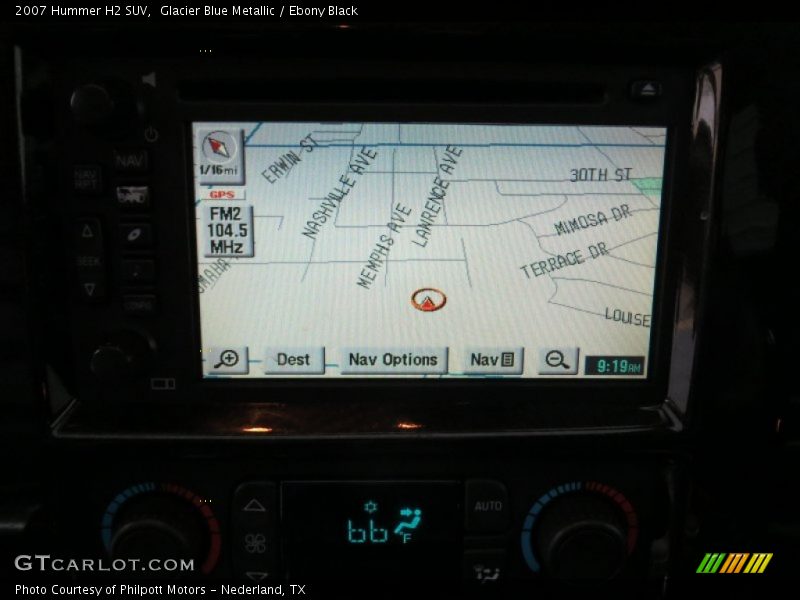 Navigation of 2007 H2 SUV