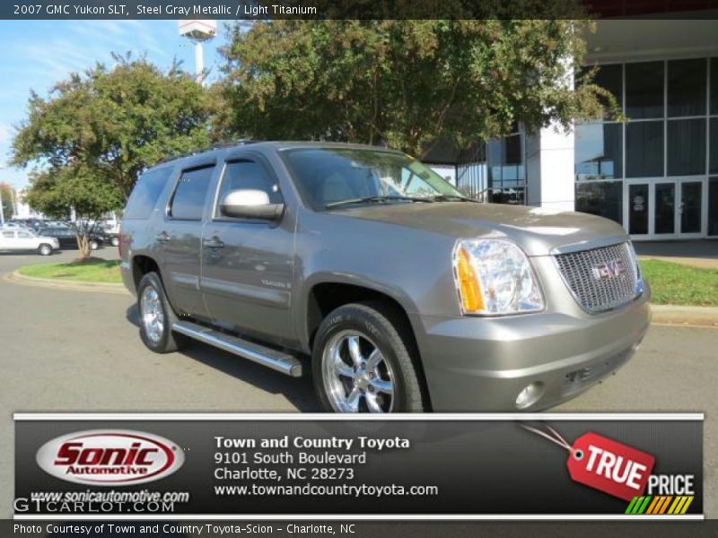 Steel Gray Metallic / Light Titanium 2007 GMC Yukon SLT