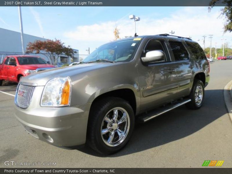 Steel Gray Metallic / Light Titanium 2007 GMC Yukon SLT