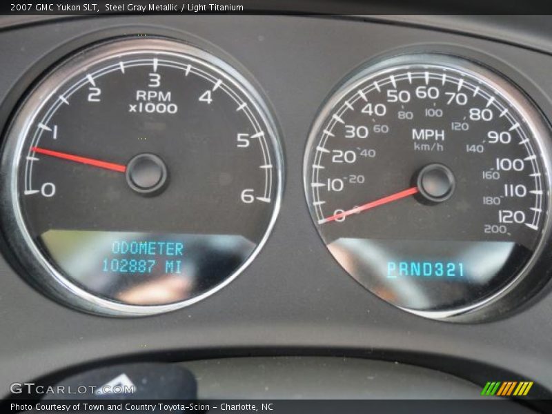 Steel Gray Metallic / Light Titanium 2007 GMC Yukon SLT