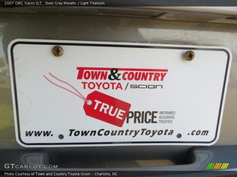 Steel Gray Metallic / Light Titanium 2007 GMC Yukon SLT