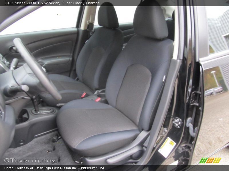 Super Black / Charcoal 2012 Nissan Versa 1.6 SV Sedan