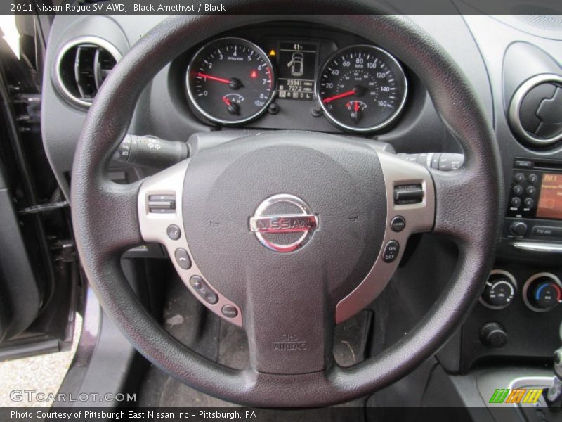 Black Amethyst / Black 2011 Nissan Rogue SV AWD