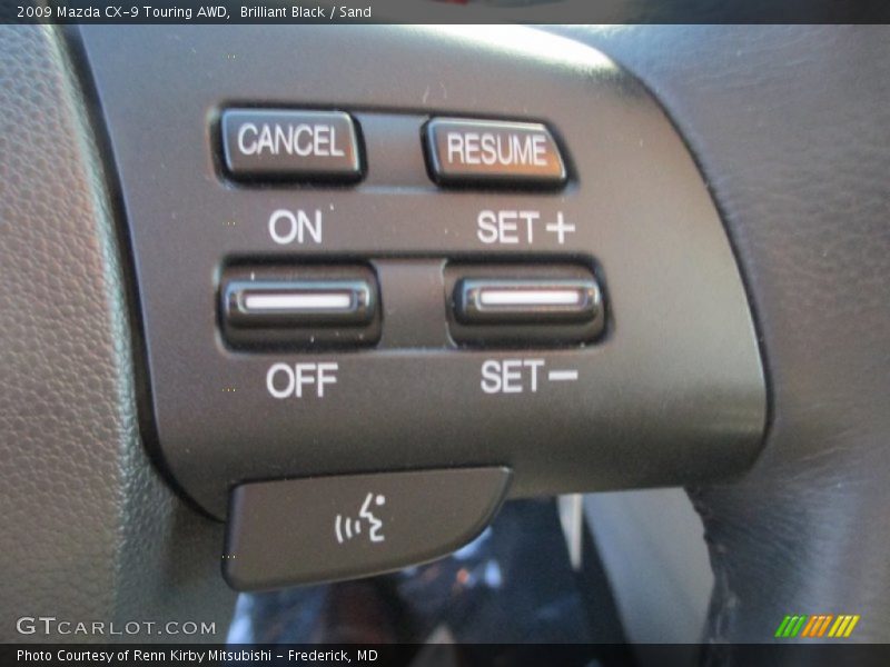 Brilliant Black / Sand 2009 Mazda CX-9 Touring AWD
