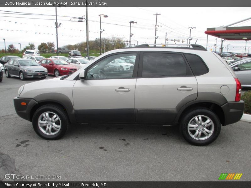 Sahara Silver / Gray 2006 Hyundai Tucson GLS V6 4x4