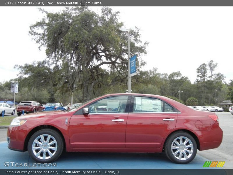 Red Candy Metallic / Light Camel 2012 Lincoln MKZ FWD