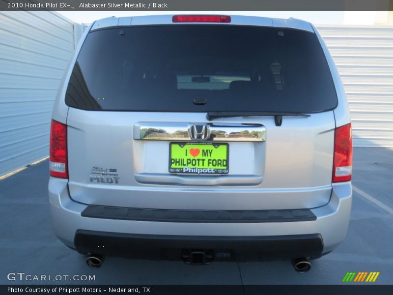 Alabaster Silver Metallic / Black 2010 Honda Pilot EX-L