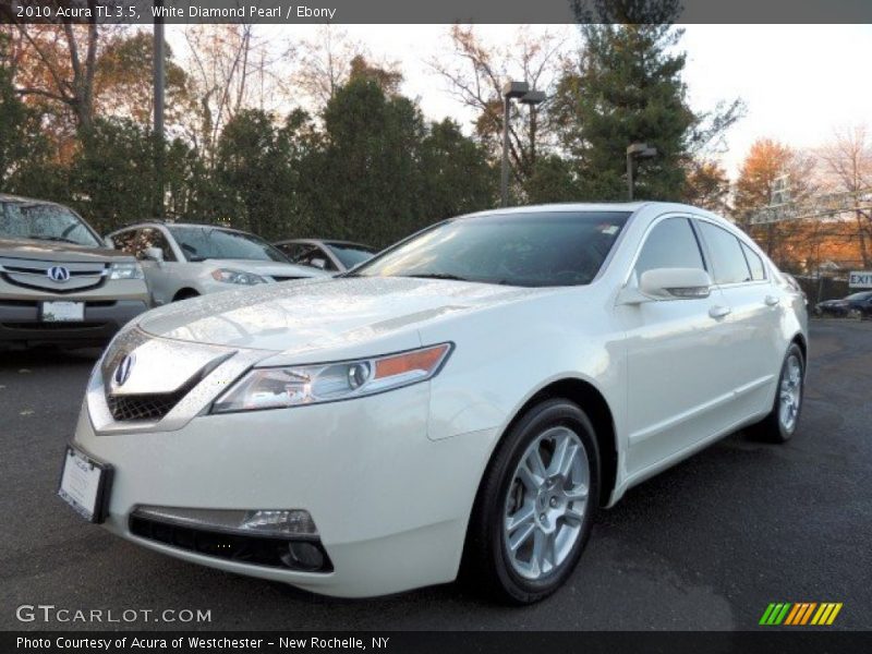 White Diamond Pearl / Ebony 2010 Acura TL 3.5