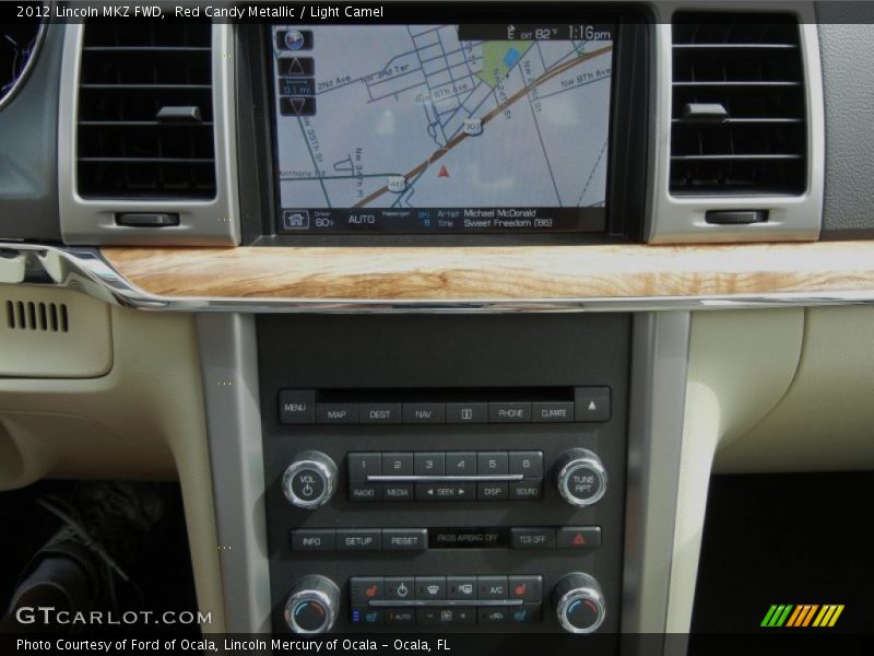 Red Candy Metallic / Light Camel 2012 Lincoln MKZ FWD