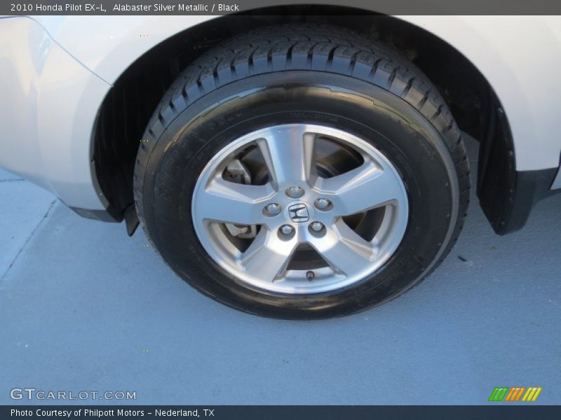 Alabaster Silver Metallic / Black 2010 Honda Pilot EX-L