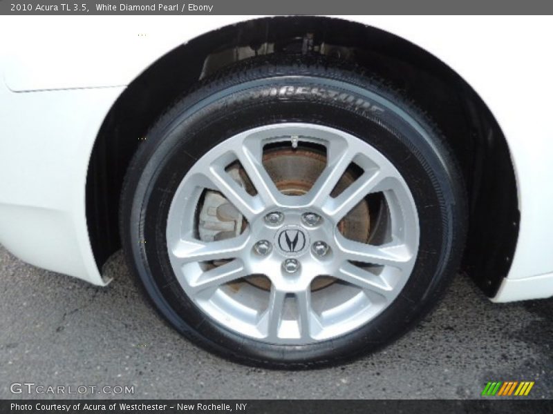 White Diamond Pearl / Ebony 2010 Acura TL 3.5