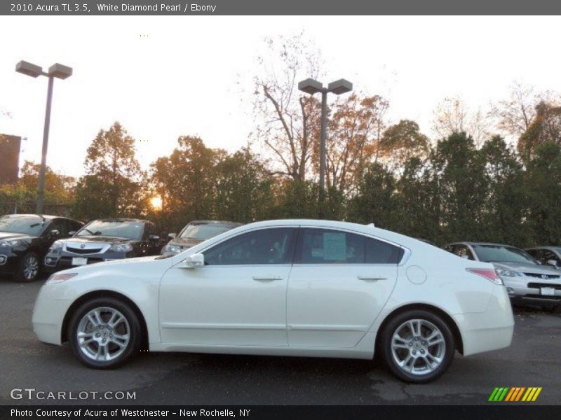 White Diamond Pearl / Ebony 2010 Acura TL 3.5
