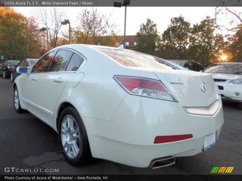 White Diamond Pearl / Ebony 2010 Acura TL 3.5